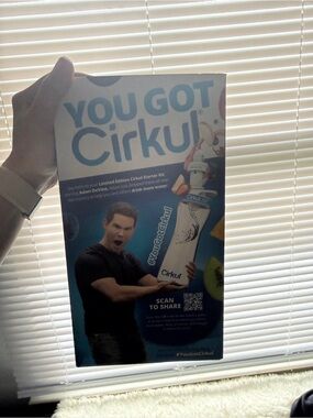 Cirkul Water Bottle Starter Kit - Blue White Packaging